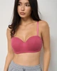 Бавовняний бюстгальтер Nicoletta фуксія у рубчик без Push-up 85B (80574) - зображення 1