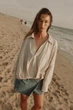 Сорочка оверсайз з льону Zara 3115/793 S - изображение 5