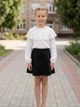 Блуза шкільна 070830 Mevis біла розмір 140 - изображение 2