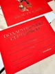 Подарочные сертификаты Beauty Card красные с 3D золотом Soft Touch (минимальный заказ 5 шт) - изображение 5