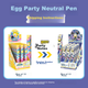 Набор ручек Kayou Egg Party Blind Box: выдвижная гелевая ручка, ручка для подписи, канцелярские принадлежности для студентов - изображение 8