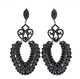Женские сережки "Анжелика" 14 см jewelry Черные - изображение 6