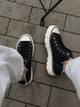 Высокие кеды в стиле Converse Женские Navigator Черно-белый 36 (23,5 cм) Код: B26348 black-white - изображение 2