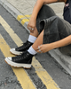 Высокие кеды в стиле Converse Женские Navigator Черно-белый 36 (23,5 cм) Код: B26348 black-white - изображение 3