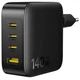 Зарядний пристрій Baseus USB/3xType-C PD 140W EnerFill FH11 GaN Black (E0121J00) - зображення 1