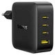 Зарядний пристрій Baseus USB/3xType-C PD 140W EnerFill FH11 GaN Black (E0121J00) - зображення 3