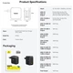 Зарядний пристрій Baseus USB/3xType-C PD 140W EnerFill FH11 GaN Black (E0121J00) - зображення 6
