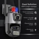Вулична поворотна WiFi камера відеоспостереження Gwei Solution 8MP з подвійним об'єктивом, поліцейською сиреною та нічним баченням - изображение 1