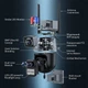 Вулична поворотна WiFi камера відеоспостереження Gwei Solution 8MP з подвійним об'єктивом, поліцейською сиреною та нічним баченням - изображение 3