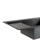 Мийка для кухні інтегрована Lidz Handmade Max 500 H7849BL Brushed Black PVD, 3,0/1,0 мм, крило зліва, збільшена чаша LDH7849ВLBRUBLM49465 - зображення 6
