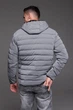 Чоловіча утеплена куртка сірий 3XL арт.2550 - зображення 4