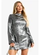 Платье boohoo 40 Серый hzz13173 - изображение 1