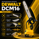 Аккумуляторная минипила DCM16 48V 6Ah, цепная пила 200 мм для веток и сада, 12 м/с, 2 АКБ - изображение 4