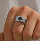 Кольцо, стильный регулируемый перстень, печатка Poker Ring 1 шт - изображение 1