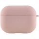 Силиконовый футляр с микрофиброй для наушников Airpods Pro Розовый / Pink Sand - изображение 2