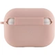 Силиконовый футляр с микрофиброй для наушников Airpods Pro Розовый / Pink Sand - изображение 3