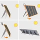 Портативная солнечная панель TSP-18V-100W Monocrystalline PD65W+QC3.0 (1USB-A/1C) Black - изображение 5
