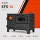 Печь на дровах EFORISI EFS-14 с варочной поверхностью и духовкой 8.6 кВт - изображение 9