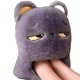Теплые тапочки с подогревом от USB серый кот - изображение 1