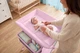 Пеленальний столик для немовлят Orsetto Care Pink пеленальний матрац поличка для аксесуарів дитячий пеленатор столик для сповивання переодягання малюка - зображення 3