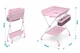 Пеленальний столик для немовлят Orsetto Care Pink пеленальний матрац поличка для аксесуарів дитячий пеленатор столик для сповивання переодягання малюка - зображення 8