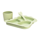 Набір силіконового посуду для дітей Динозавр 3 предмети, зелений(HP34545G)(PR) - изображение 4