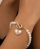 Браслет Love з штучними перлами - зображення 3