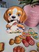 Деревянная игра-сортер Ubee «Накорми собачек» Большой и маленький, 48 деталей - изображение 5