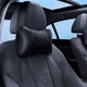 Автомобильная анатомическая подушка на подголовник для шеи Air Drive Full Black от боли утомляемости и релакса дышащая сетка черная - изображение 4