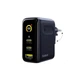Мощное сетевое зарядное устройство с дисплеем Baseus PicoGo AE21 100W 2хType-C/USB + кабель Type-C - Type-C 100W 1.5м - изображение 12