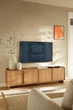 Тумба під ТВ Perfect Home Ясумі / Yasumi RTV195 4-дверна Дуб карамельний - зображення 1