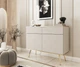 Комод Perfect Home Оро/Oro KSZ107 MDF 2-дверний з 2 ящиками та золотими ніжками Бежевий - зображення 1
