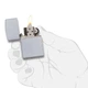 Запальничка Zippo Satin Chrome 205 Сріблястий Латунь Бензиновая - зображення 2