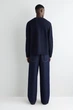 Кардиган чоловічий COS contrast tipped merino wool cardigan 1293192001 M Синій - изображение 5