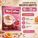 Кофейный напиток MacCoffee 3в1 Амарето кофе порошковый с ароматом молотого миндаля абрикоса пакетики порционные 18 г 20 шт ароматный горячий напиток 360 г - изображение 1