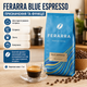 Кава зернова Ferarra Blue Espresso 1 кг еспресо бленд арабіка робуста кава для еспресо кавомашини зернова суміш середнього обсмаження середньої міцності шоколадний післясмак - зображення 3