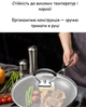 Ручка для скляної кришки каструлі та сковороди універсальна термостійка нержавіюча сталь силікон, чорна 6×4,5 см 3 шт R9852 - зображення 6