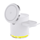 Qi2 Бездротова зарядка док-станція C16, Magsafe магнітна 4в1, для iPhone/Android, смарт годинників, навушників, функція нічника - Білий - зображення 2