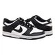 Кроссовки женские Nike Dunk Low Retro White Black (Gs) 36 Чорно-білий CW1590-100 - изображение 6