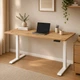 Стол Space 2 электрической регулировкой высоты Ferrum-decor 75x120x67 Белый металл ДСП Дуб Артизан 16 мм (SPACE2017) - изображение 8
