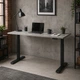 Стіл Space 2 електричним регулюванням висоти Ferrum-decor 75x120x67 Чорний метал ДСП Бетон 16 мм (SPACE2044) - зображення 7