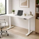 Стол Space 2 электрической регулировкой высоты Ferrum-decor 75x135x67 Белый металл ДСП Белый 16 мм (SPACE2060) - изображение 6