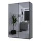 Шкаф купе Doros G-Caiser Антрацит 2 Зеркала / 3 части 160х60х240 (42005409) (DRS-012242) - изображение 1