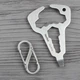 Мини-Мультитул NexTool BOTTLE OPENER Tiny Sting KT5008B, 3 функции, серый, компактный брелок, 74 мм - изображение 4