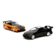 Набір машинок Jada Toys Форсаж Mazda RX-7 та Honda Civic EJ1, 2 шт 253202011 - зображення 4