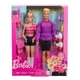 Набір Barbie Fashionistas 65th Anniversary Барбі та Кен Катання на роликах удвох, HXK90 - зображення 2