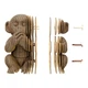 Картонный конструктор Cartonic 3D Puzzle Monkeys Trio - изображение 9