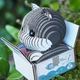 Сборная 3D модель Eugy Котенок черно-белый, XEG-089 - изображение 9