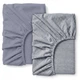 Набор простыней на резинке из вареного хлопка 120х200 STONE LINEN 5266701 - изображение 1
