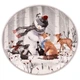 Чашка з блюдцем Snowman's Friends R36271 180 мл Ø14 см у подарунковій коробці Сіро-біла - зображення 2